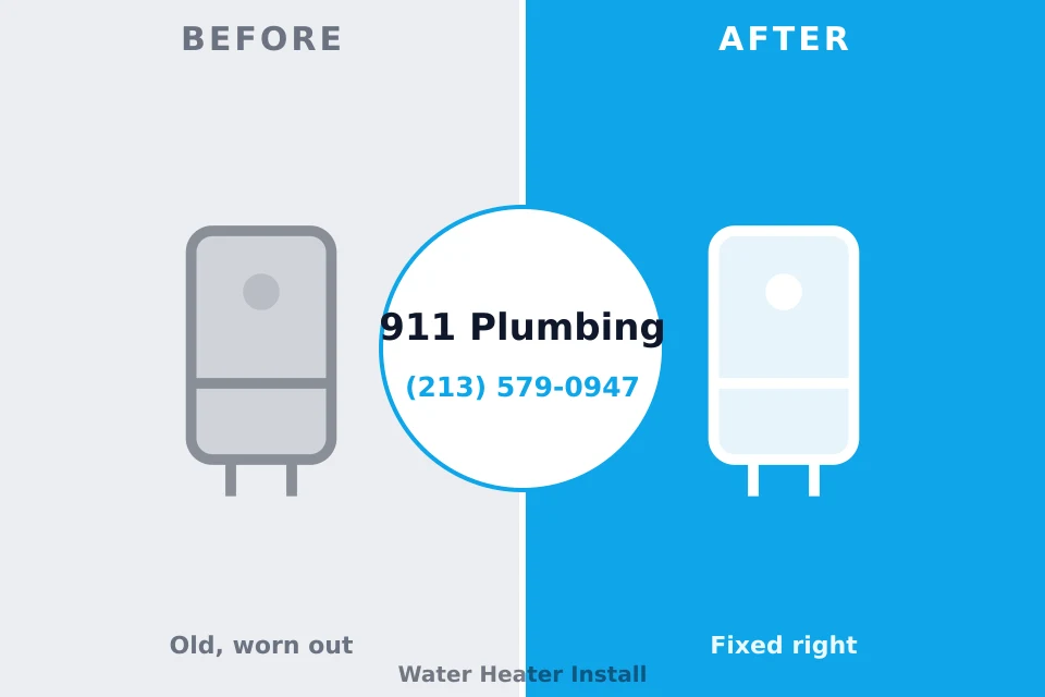 Before and after: plumbing company Stickney, IL